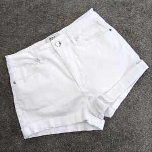 FOREVER 21 high rise white denim shorts Waist 25 Size Xsmall Small